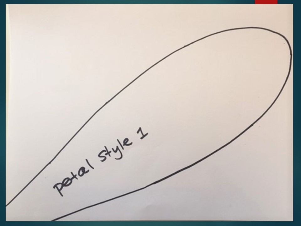 An image that explains how to make paper flowers.