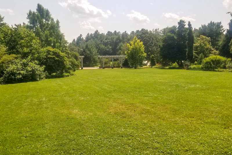 A freshly mowed Lawn Garden.
