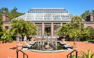 A full view of the Winter Garden from the Limonaia side.