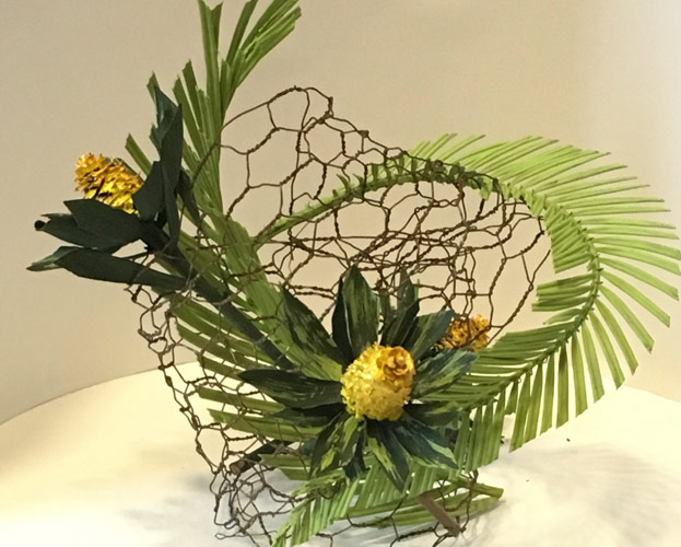 Garden club federation plant show piece.