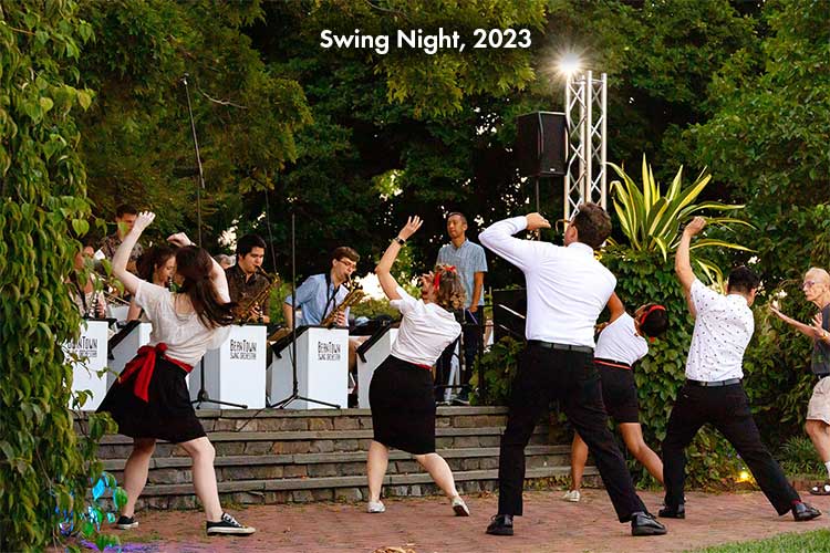 Visitors enjoying swing night from the summer.