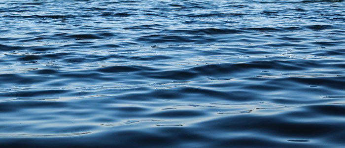 Close up of dark blue waves