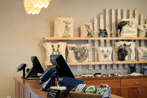 The register in the Garden Shop.