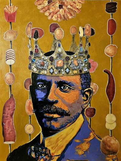 Portrait of George Groves, "The Potato King", by Bridie Wolejko